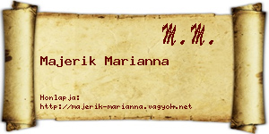 Majerik Marianna névjegykártya